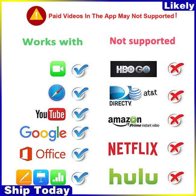 Dây Cáp Chuyển Đổi Cổng Lightning Sang HDMI AV TV Dành Cho iPhone Mobile