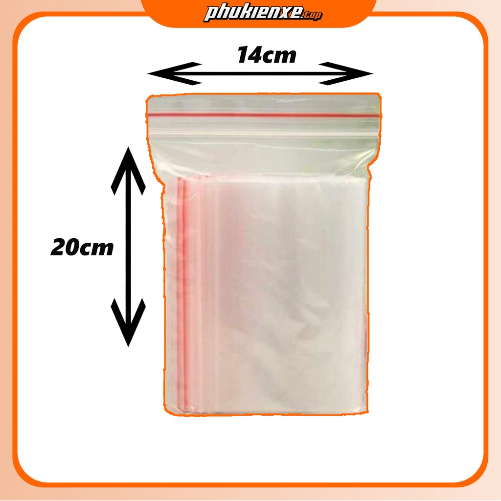 Túi zip bọc điện thoại chống nước khổ 20x14cm ( 1 phần 15 túi )