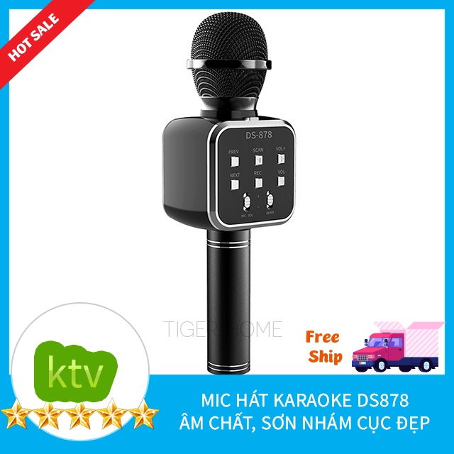 Mic Karaoke kiêm loa bluetooth Phát ra loa thùng âm thanh cực ấm Trầm kết nối Tv,Đt,Mtb,Loa Thùng model 2022