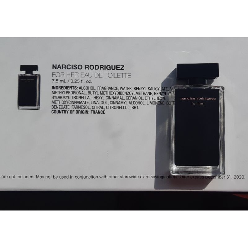 Set nước hoa Narciso Rodriguez Macy's Perfume mini 2019 | Thế Giới Skin Care