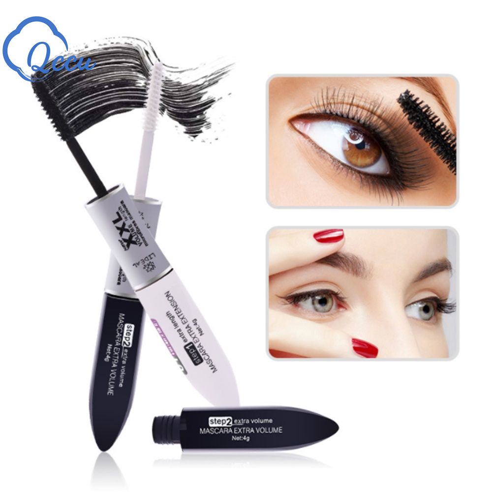 Mascara sợi tơ 2 trong 1 chống thấm nước giúp làm dài và cong mi