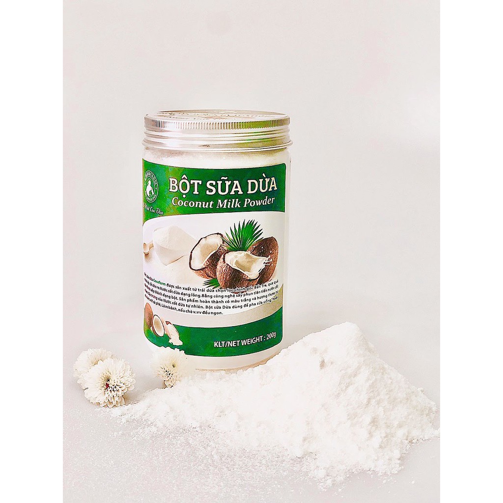 Bột Sữa Dừa Cocofarm Nguyên chất - Không đường