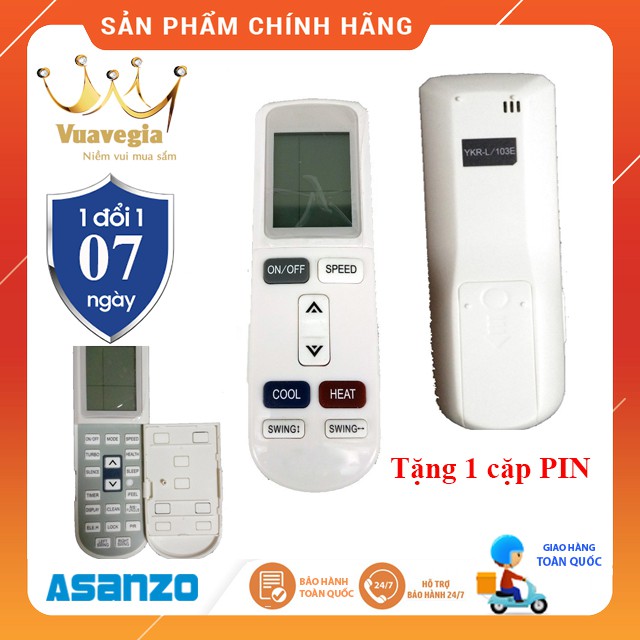 REMOTE ĐIỀU KHIỂN MÁY LẠNH ASANZO ĐỦ LOẠI I - CHÍNH HÃNG