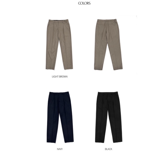 Quần vải KnitCompany dáng slim Hàn Quốc chính hãng