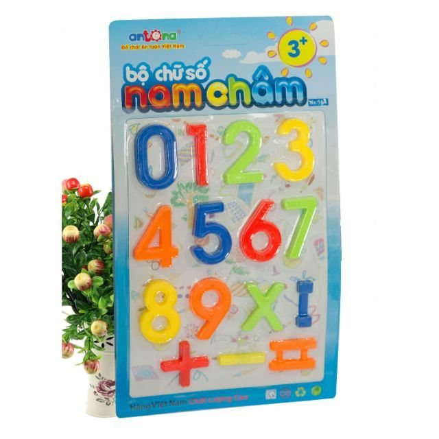 Bộ chữ số nam châm Antona | Đồ chơi giáo dục | Bảo An