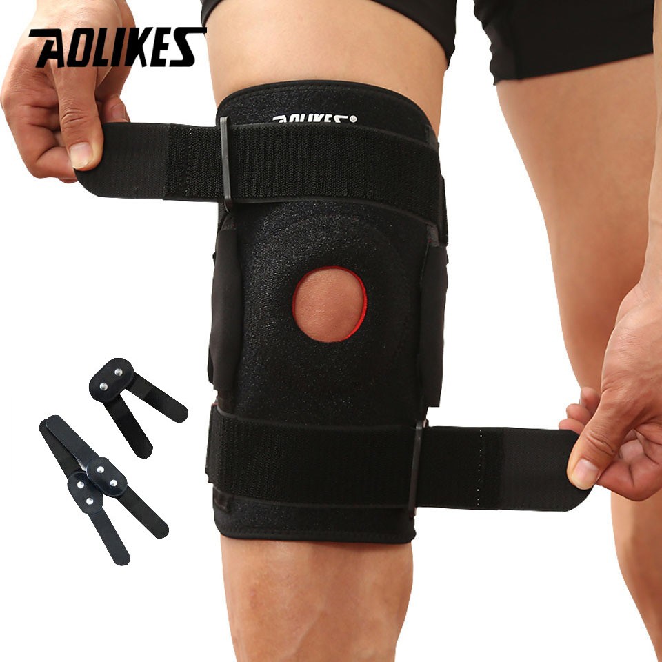 Bộ 2 đai trợ lực khớp gối AOLIKES A-7907 sử dụng thanh hợp kim nhôm cao cấp sport knee protector