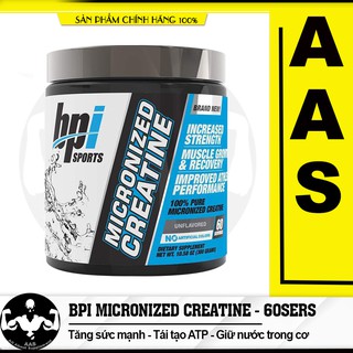 Tăng Sức Mạnh Tăng Năng Lượng Giảm Mệt Mỏi Creatine Bpi Sports Micronized Creatine 300g 60 Lần Dùng Từ Mỹ