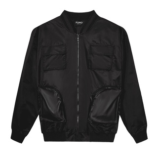Áo da jacket unisex fomo zipton jacket