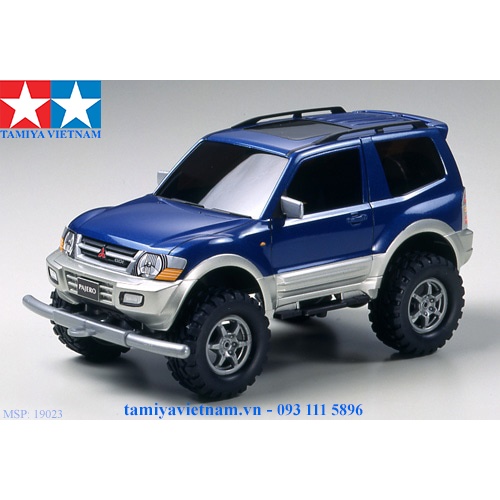 19023 Mô hình xe đua lắp ráp chạy bằng pin Mini 4WD MITSUBISHI PAJERO V6 3500