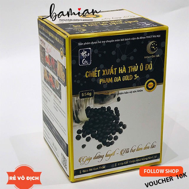 Hà thủ ô Phạm gia Gold3+ ngăn bạc tóc hồi thanh xuân