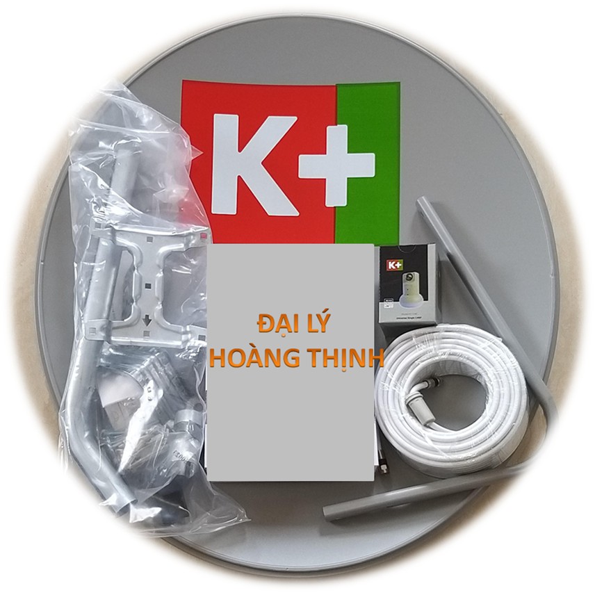 Trọn Bộ Đầu thu HD02 và Phụ kiện chân Chảo Vệ tinh truyền hình K+ Xem miễn phí Không đóng tiền hàng tháng (Set Nguyên Bộ