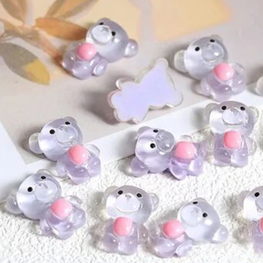 (Hàng Mới Về) Phụ Kiện Trang Trí Móng Tay Nghệ Thuật Hình Thỏ / Vịt Đáng Yêu Diy