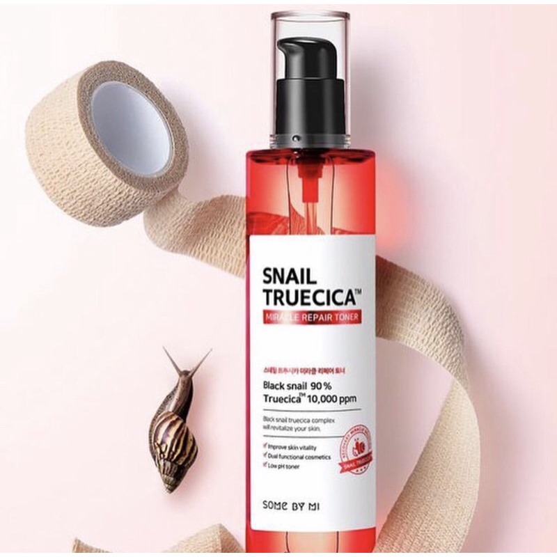 Nước cân bằng da Dưỡng Ẩm, Tái Tạo và Phục Hồi Da Some By Mi Snail Truecica Miracle Repair Toner