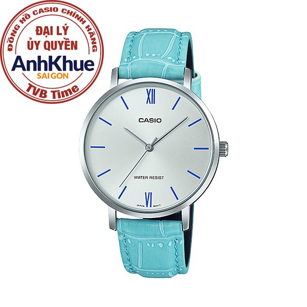 Đồng hồ nữ dây da Casio chính hãng Anh Khuê LTP-VT01L-7B3UDF (34mm)