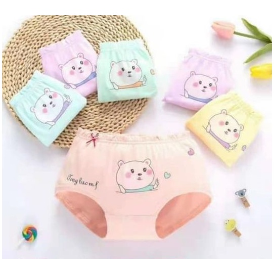 Quần lót trẻ em Pohanu chip tam giác cho bé cotton mềm mịn thoáng mát