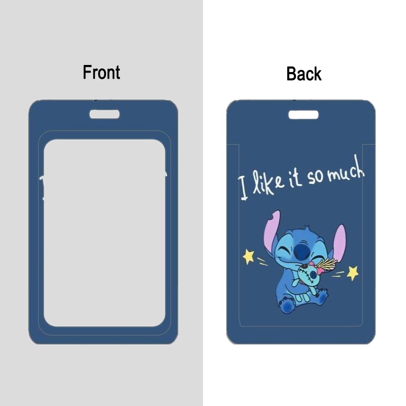 Dây Đeo Điện Thoại/Thẻ Tên/Thẻ ID Họa Tiết Stitch Hoạt Hình 3D