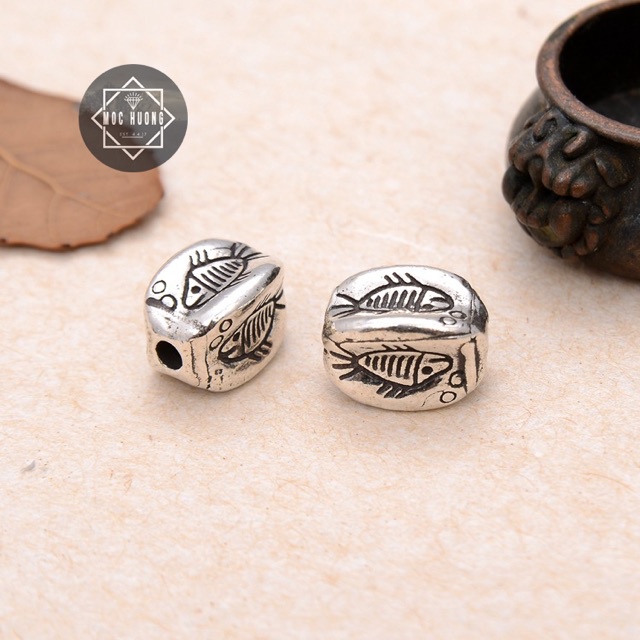 KHO SỈ  Charm bạc chạm hình cá - Hàng bạc tốt loại 1 cực đẹp PH298
