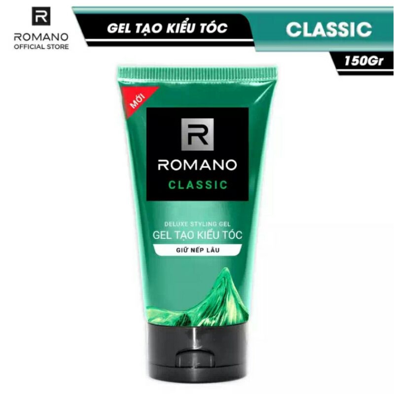 GEL TẠO KIỂU TÓC GIỮ NẾP LÂU ROMANO CLASSIC 150G