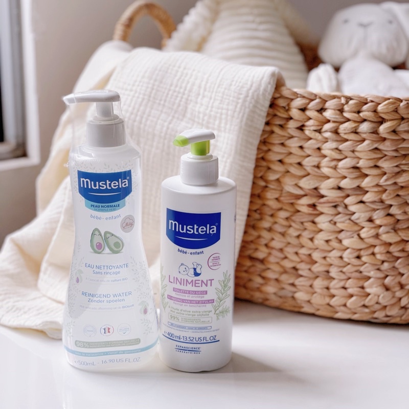 Bộ đôi Mustela vệ sinh thay bỉm chống hăm và khử mùi hôi cho bé từ sơ sinh - Nội địa Pháp