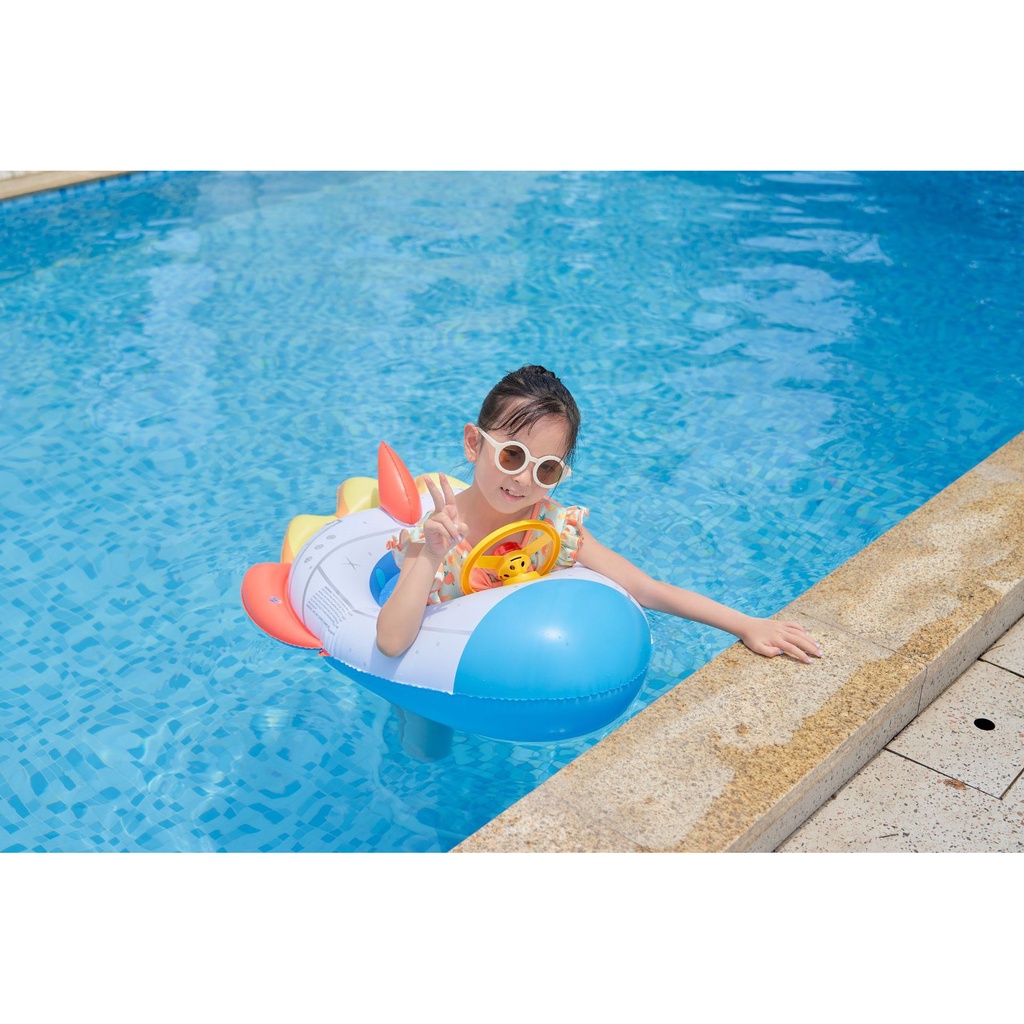 Phao bơi cho bé KOLANO phao bơi chống lật an toàn hình tên lửa có xỏ chân độc đáo SS-001397