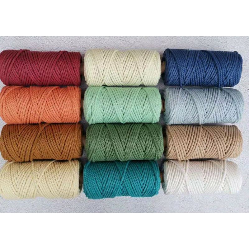 Dây cotton Macrame /Simply màu Diy thắt túi ,giỏ ,rèm