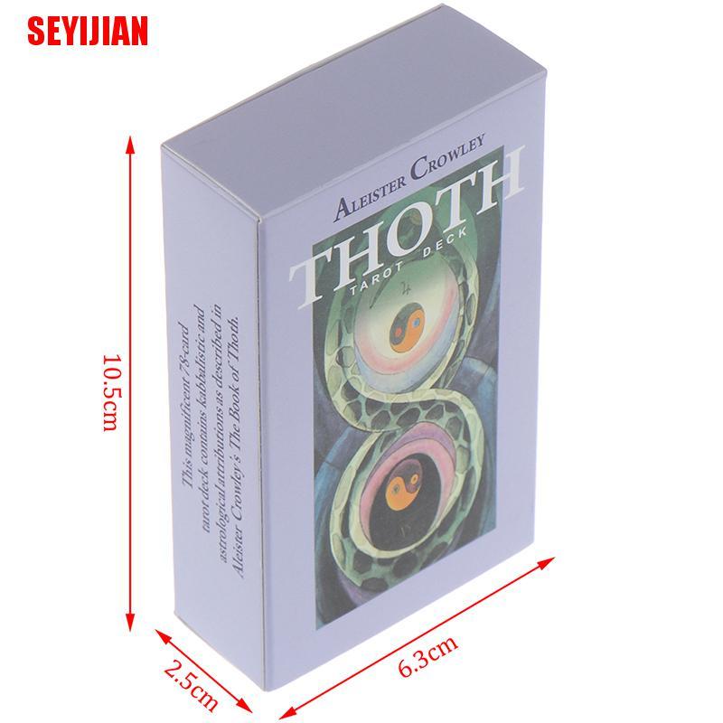 Bộ Bài Tarot Bỏ Túi 78 Lá Ai Cập Crowley Thoth Độc Đáo