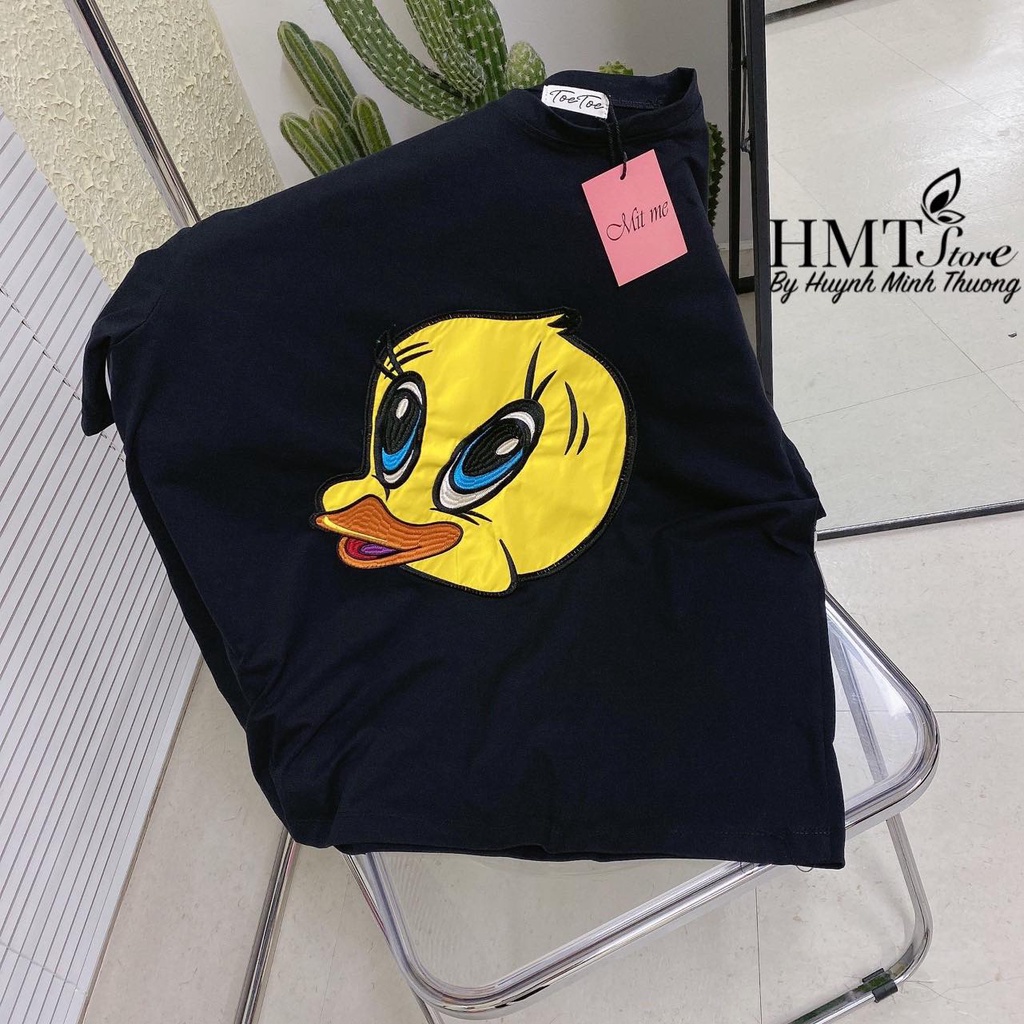 Áo thun thêu con vịt