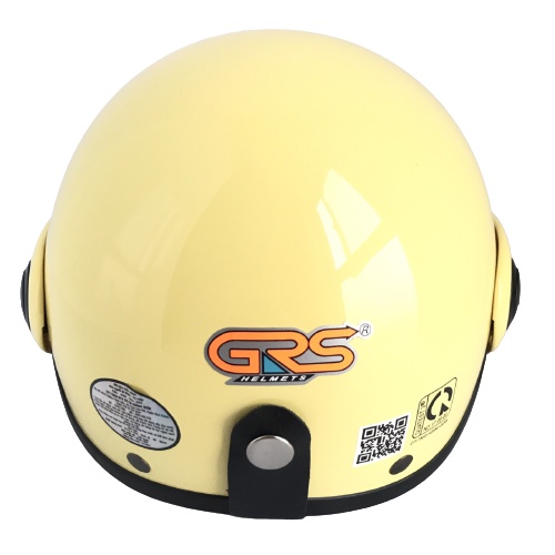 Mũ bảo hiểm nửa đầu có kính siêu đẹp - Dành cho người đầu nhỏ hoặc trẻ em trung học - GRS A08K - Vàng bóng