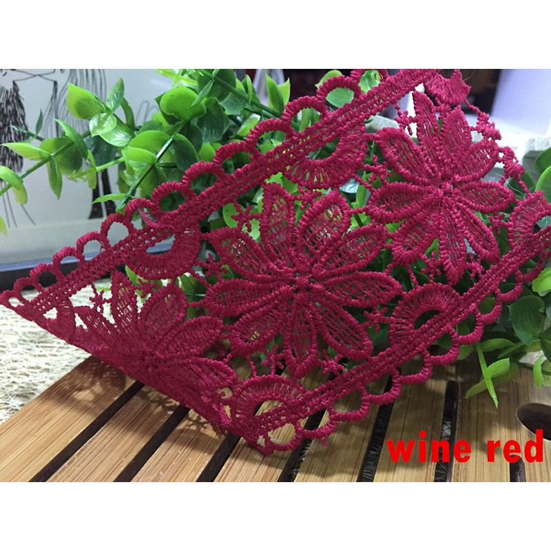 Cuộn Dây Ren Cotton Nhiều Màu Sắc Dùng Làm Đồ Thủ Công