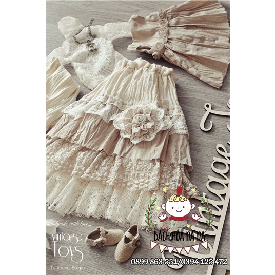 DIY Bộ Kit tự thêu búp bê CÔNG CHÚA XINH ĐẸP - thú nhồi bông tự làm, búp bê handmade - Handmade Nana Shop
