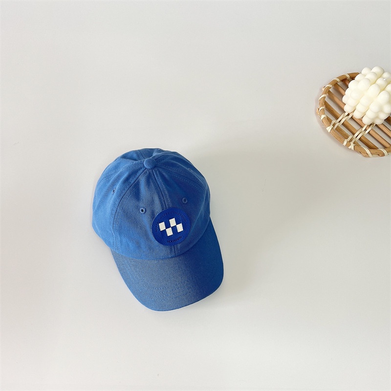 Nón Bóng Chày Chống Nắng Họa Tiết Caro Thời Trang Hàn Quốc Cho Bé