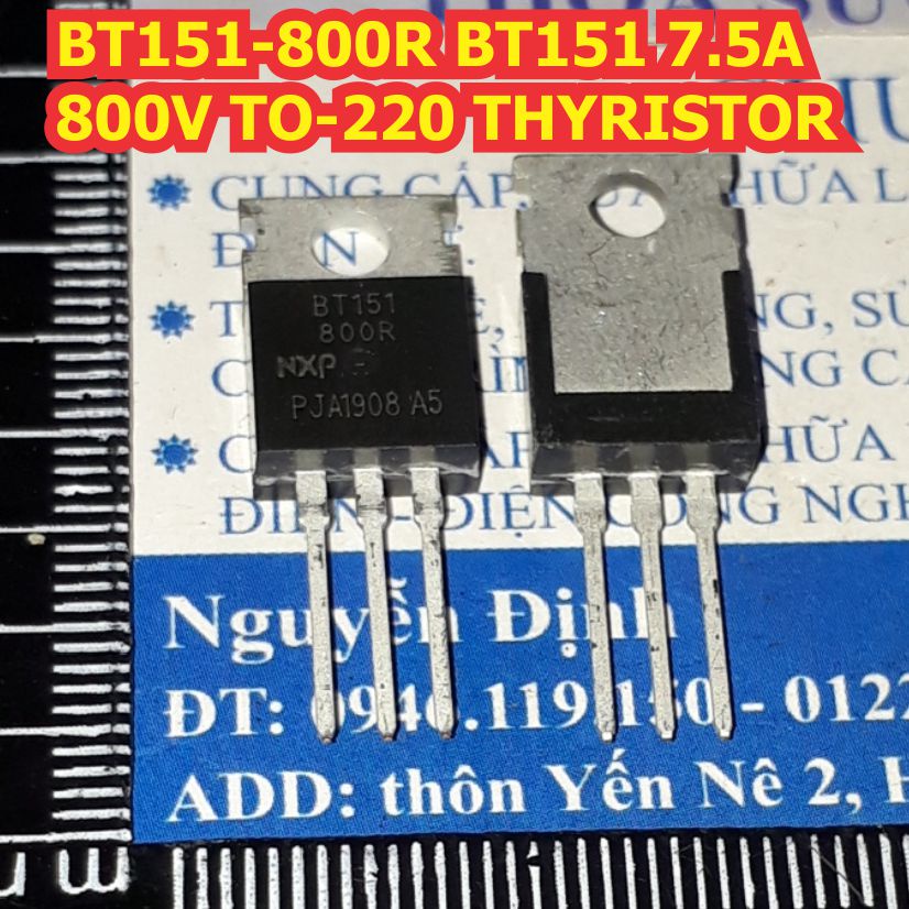 combo 10 con BT151-800R BT151 THYRISTOR 7.5A 800V TO-220 KDE1225