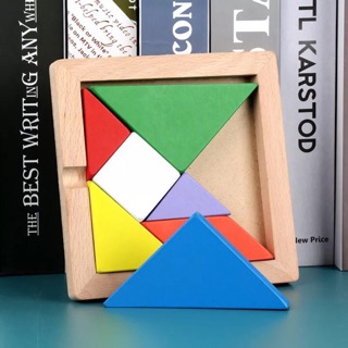 Đồ Chơi Ghép Hình Tangram 7 Miếng Rèn Tư Duy Logic Cho Trẻ