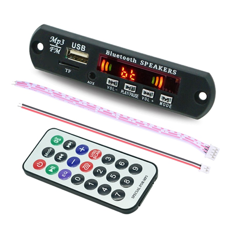 Bảng Mạch Giải Mã zzz 5V / 12V MP3 Màn Hình LCD Màu Đen