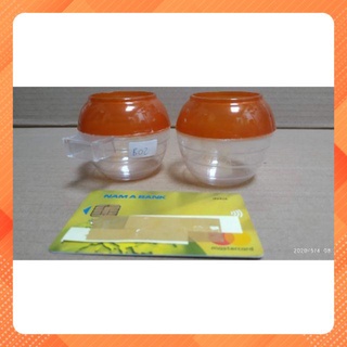 B02 - 10 cái Cóng nhựa đựng thức ăn nước uống chim chào mào, mi, chòe, phi 6cm cao 5cm