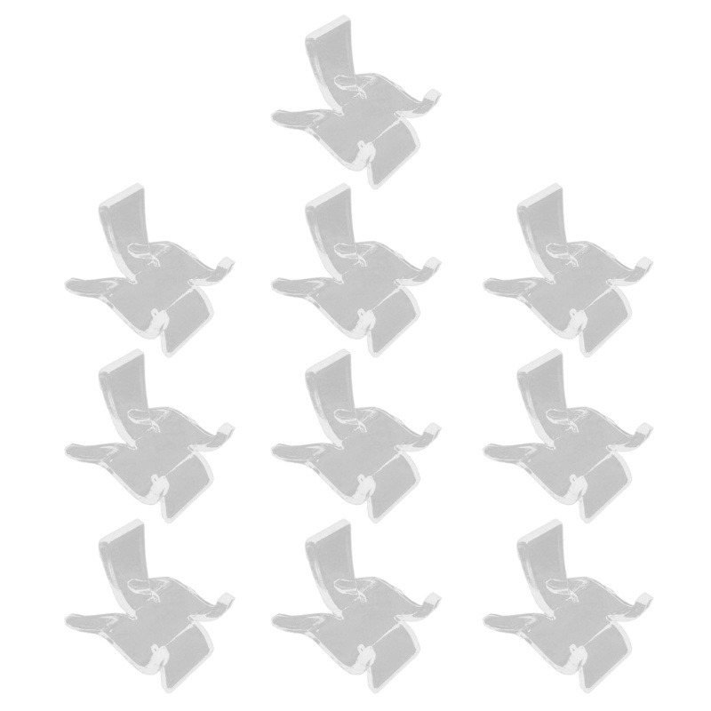 Set 10 Giá Đỡ Trưng Bày Bằng Acrylic Pha Lê Trong Suốt Sắp Xếp Gọn Gàng Trang Trí Nhà Cửa / Tiệc Cướ