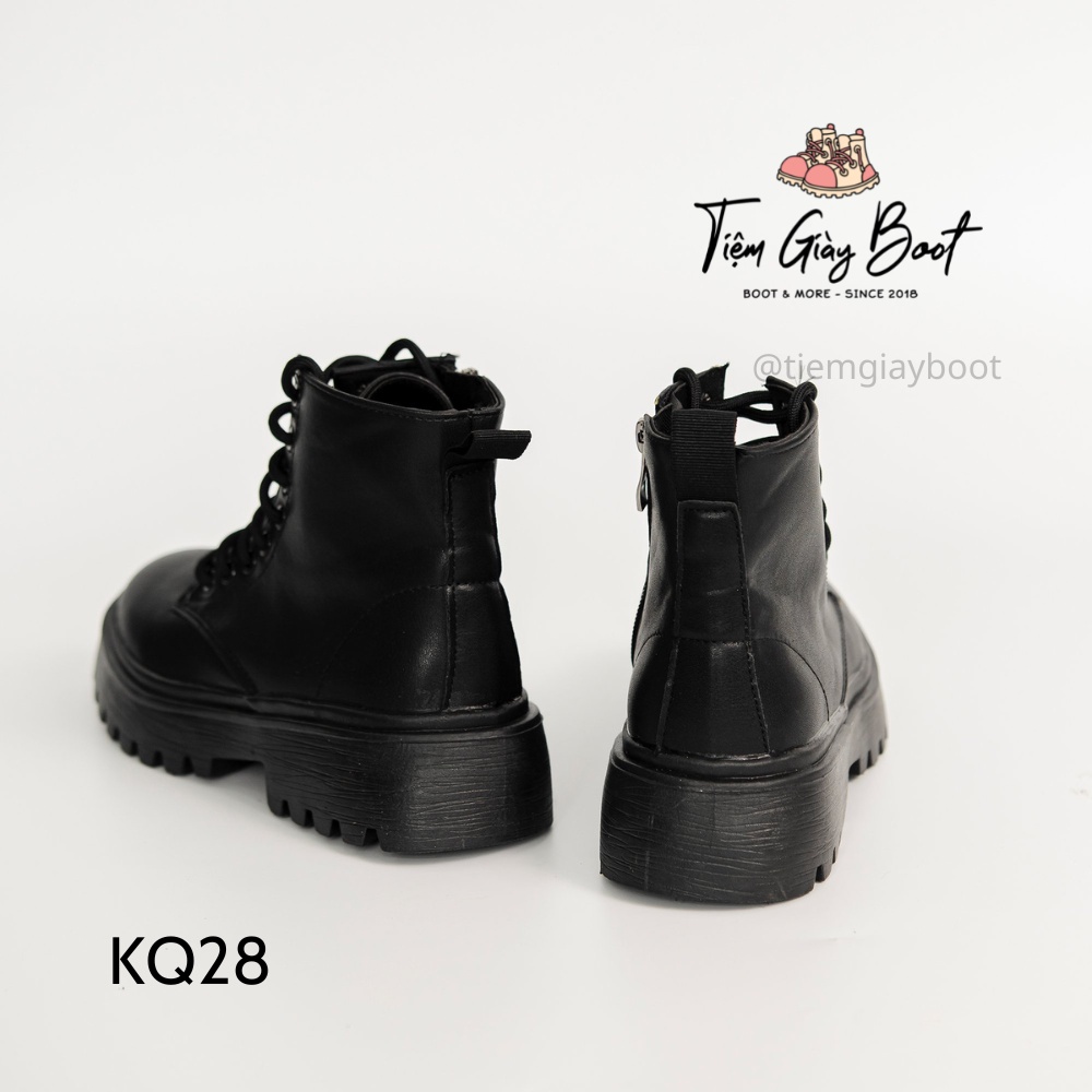 Giày Boot Tiktok CC28 Cổ vừa đế cực êm ZIPPER bên hông, Giày Bốt Nữ Cổ Vừa Full Box - Tiệm Giày Boot