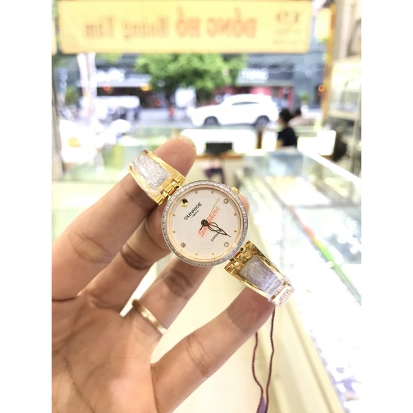 Đồng hồ nữ SUNRISE 9957SA Đính đá sang trọng Kính Sapphire chống xước chống nước