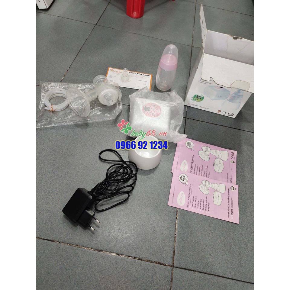 Máy hút sữa Unimom Allegro BPA free UM880106 (có mátxa silicon) -   Mới 100% chưa sử dụng thanh lý
