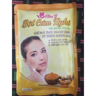 Bột đắp mặt nạ cám nghệ túi 100g .