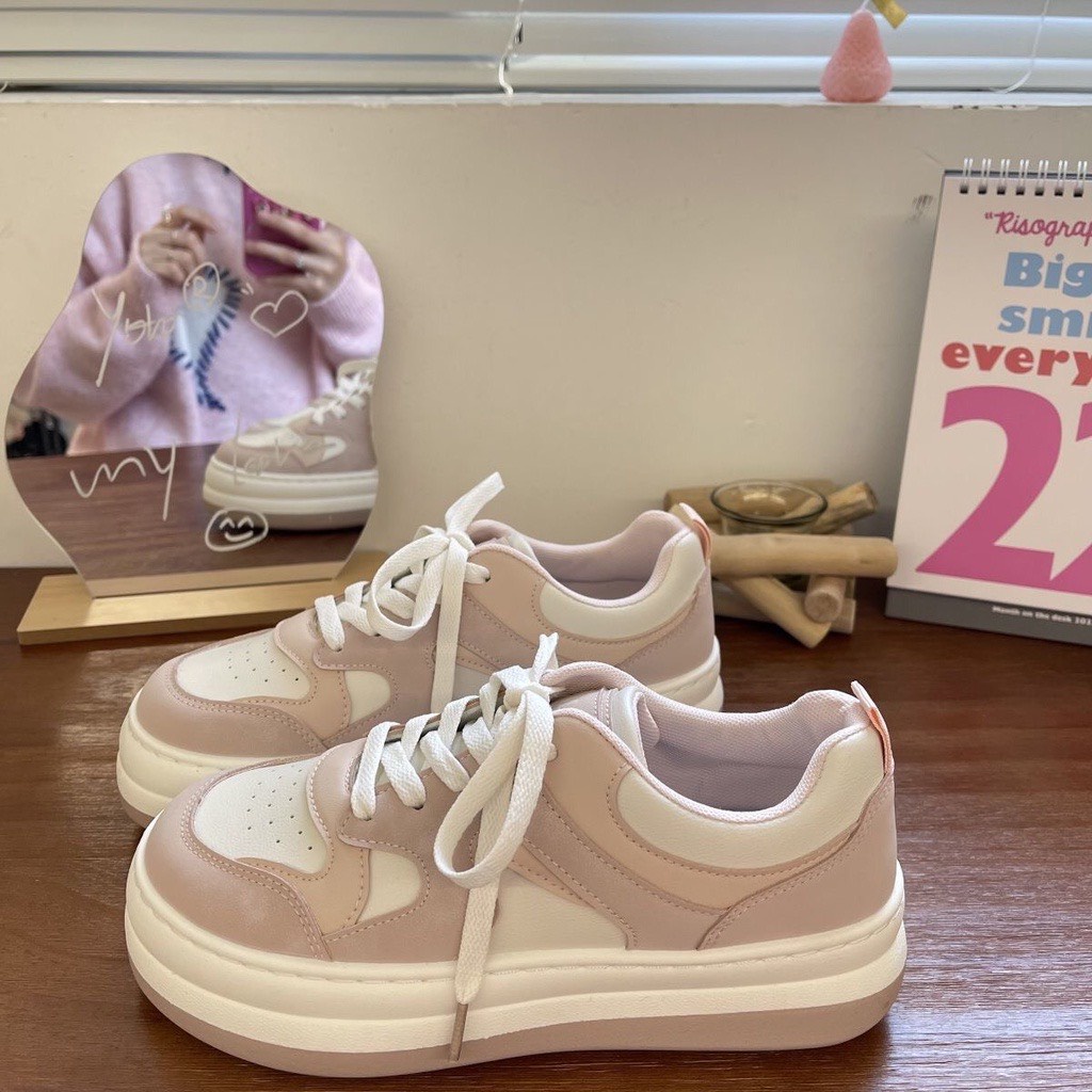 Giày sneaker thể thao ulzzang đế bánh mì phong cách Hàn Quốc