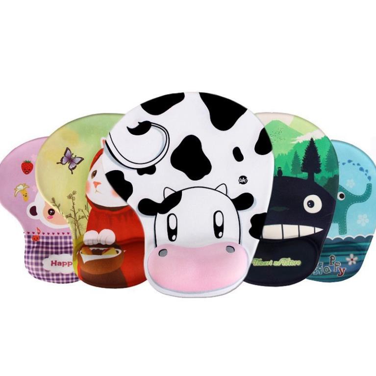Miếng Lót Chuột Silicone, Miếng lót chuột Có Đệm Tay In Hình 3D