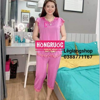 Đồ bộ lửng tay con cổ tim LêGiangShop