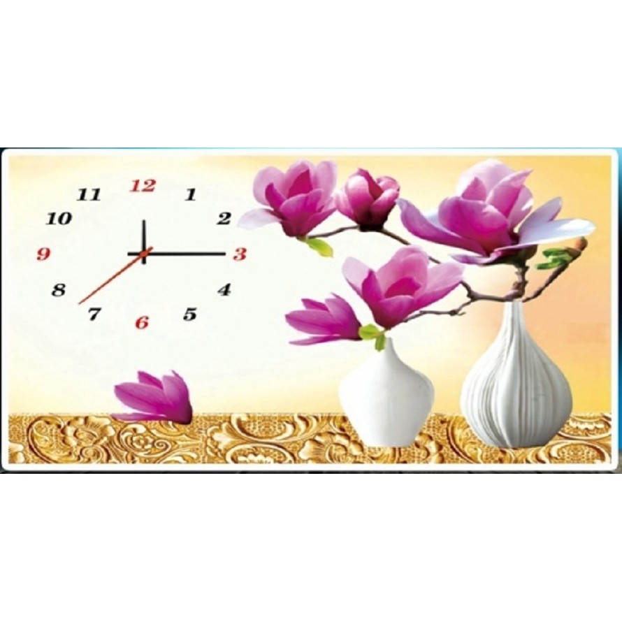 Tranh đính đá Hoa ngọc lan tím - LV057
