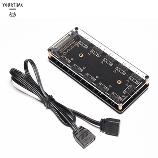 Bộ chia 10 cổng quạt RGB HUB PC để bàn SATA 5V 3PIN ARGB