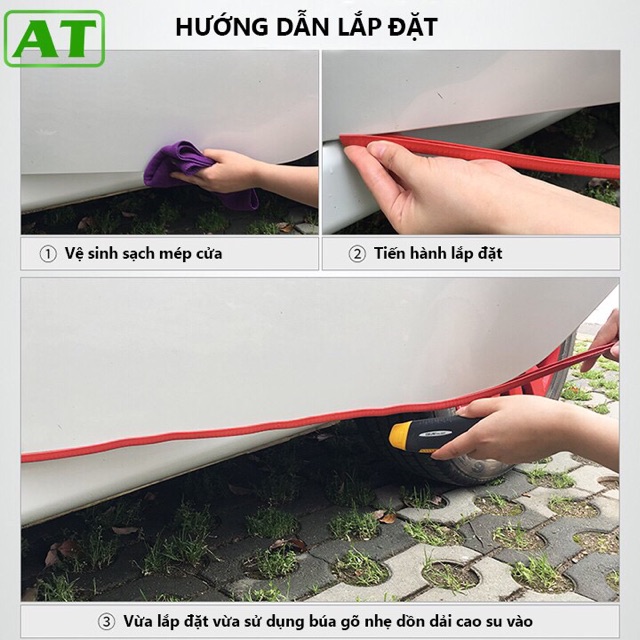 Sản phẩm gia đình làm: nẹp cánh cửa ô tô 5 mét hoặc 10 mét ( nẹp chống và đập oto )