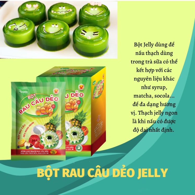 Bột Rau Câu Dẻo Hoàng Yến 10g/gói