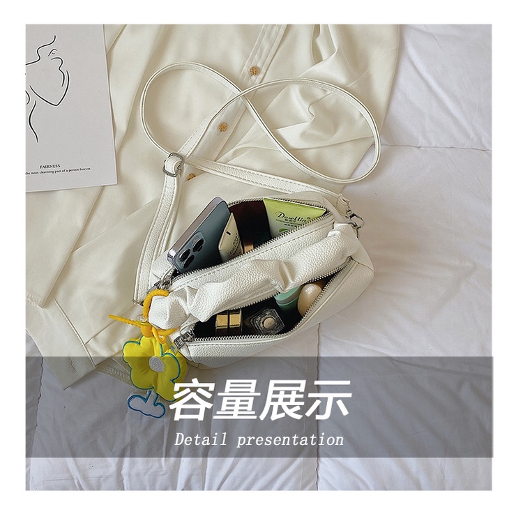 Túi Xách JASMIN NOIR Da PU Hình Gối In Hoa Nhài Thời Trang Cho Nữ