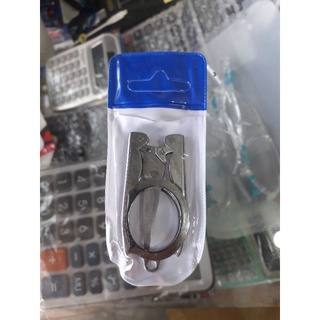 Kéo mini bỏ túi bằng thép không gỉ dạng gập lại được nhỏ gọn dành cho đi du lịch/ dã ngoại có bao bọc, móc khóa kéo sắt