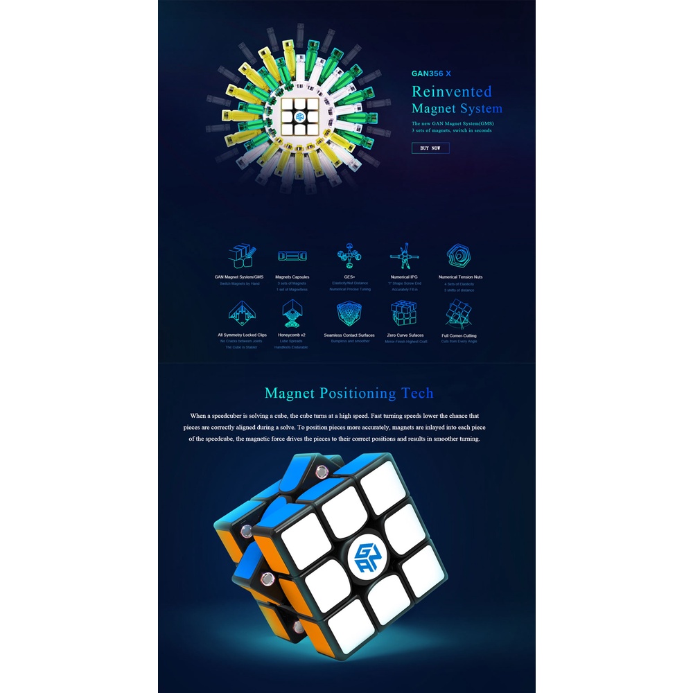 Khối Rubik Gan 356X V2 356X V2 gan356 356 X V2 3x3x3